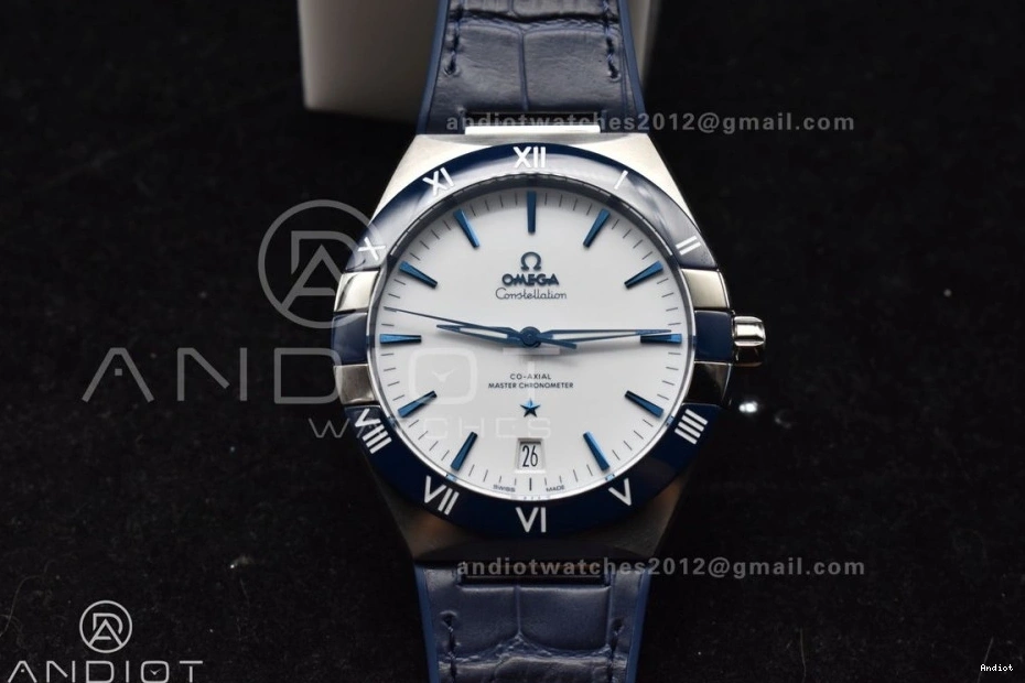 on Blue 1:1 Best 543 Edition SS Gummy A8900 Super White FashionForward Constellation Dial Strap Clone Ceramic VSF Blue 0819